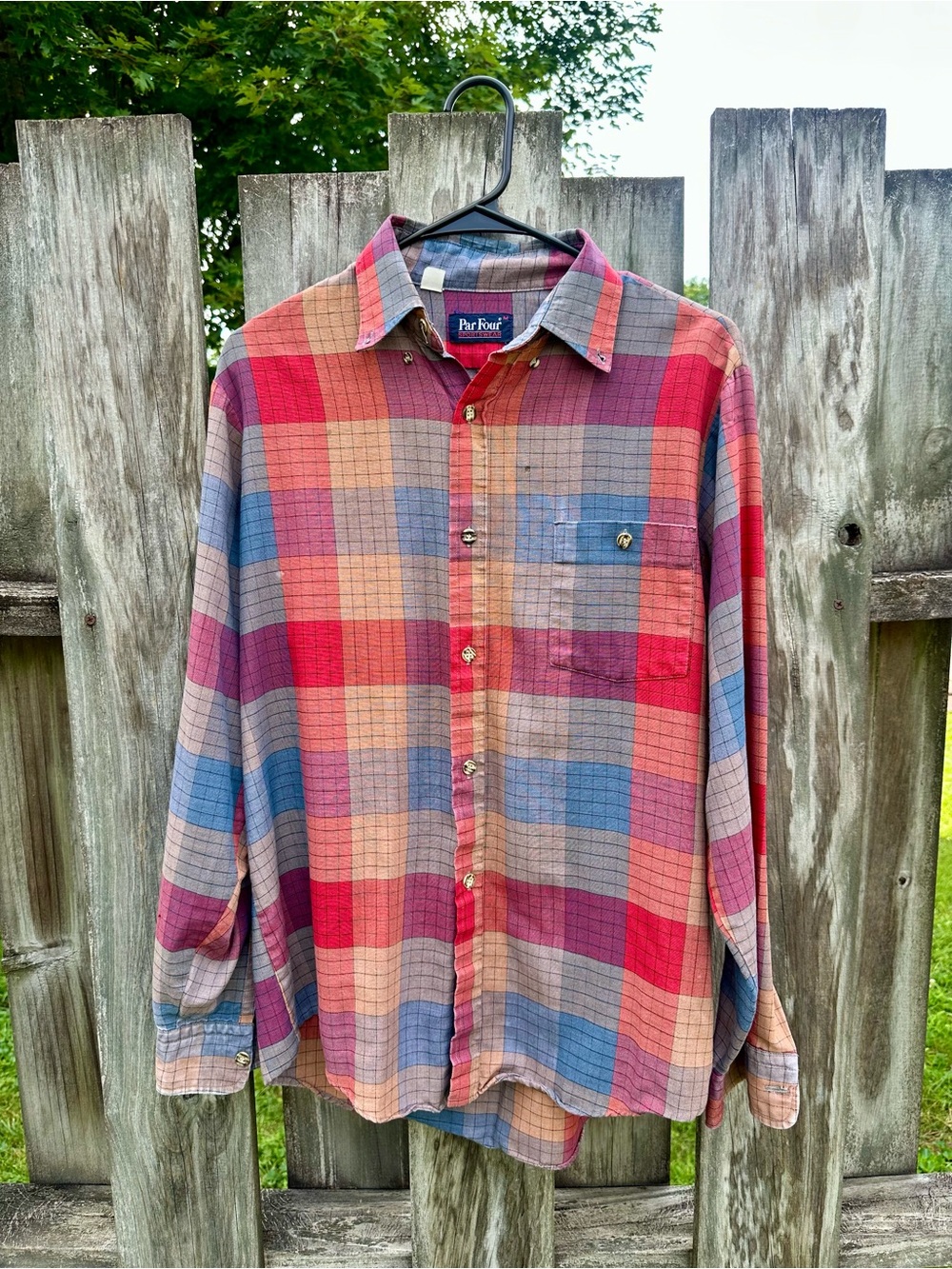 Plaid Men's Button-Up Shirt